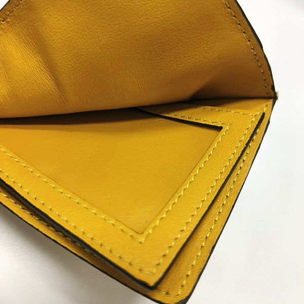 Leather Card Holder Yellow