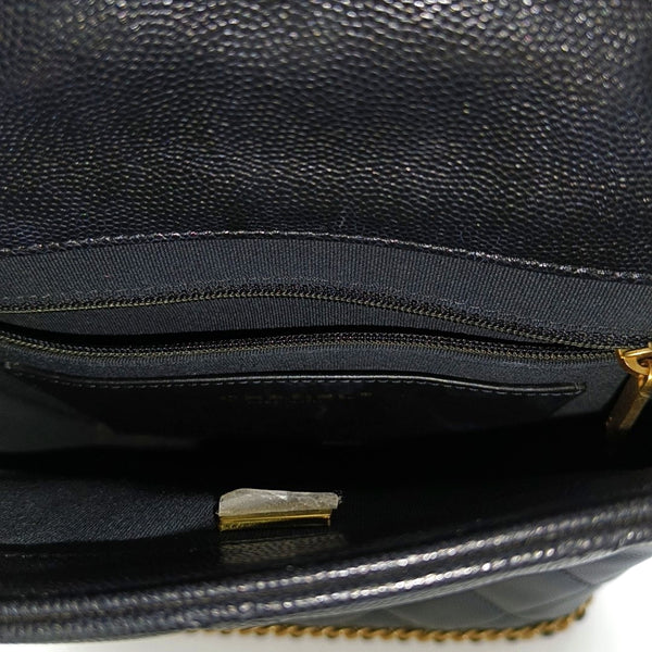 Quilted Grained Calfskin Black