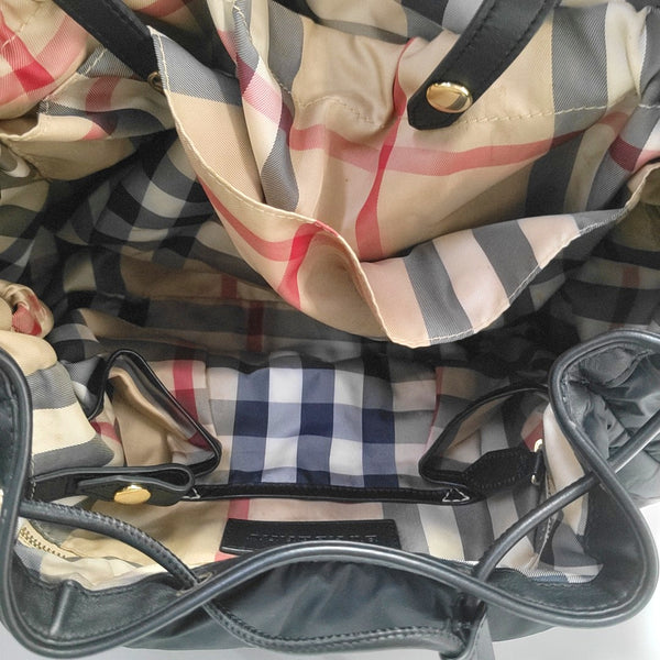 Nylon Shoulder Bag Black