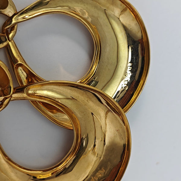 Metal Gold Clip On Earrings