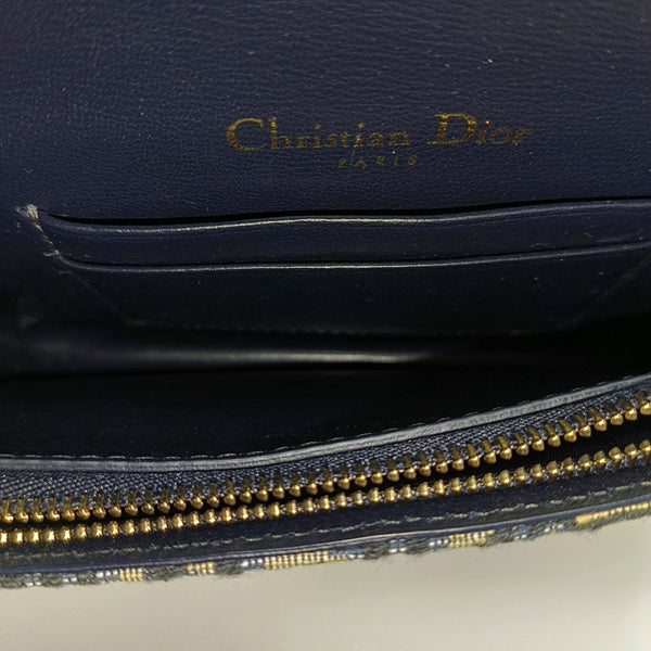 Saddle Mini Oblique Canvas Blue