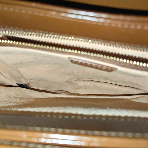 Horsebit 1955 Medium Monogram Coated Canvas Beige