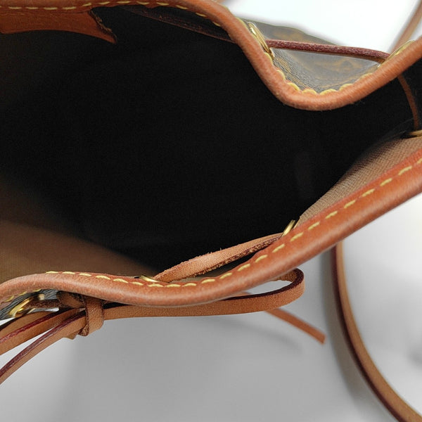 NÉONOÉ Nano Monogram Coated Canvas Brown