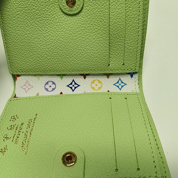 Monogram Calfskin Wallet Green