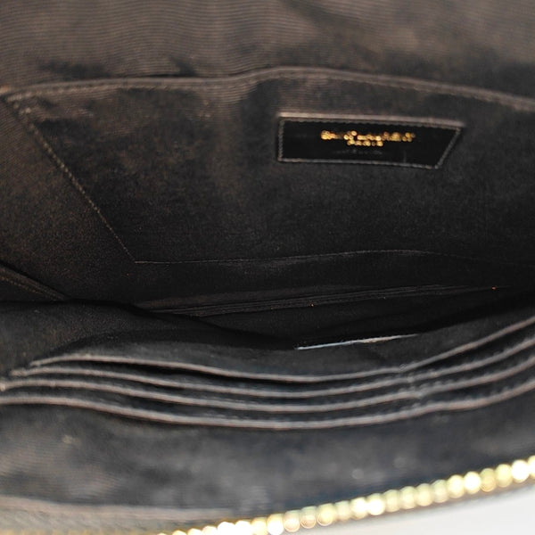 Coated Canvas Clutch Black