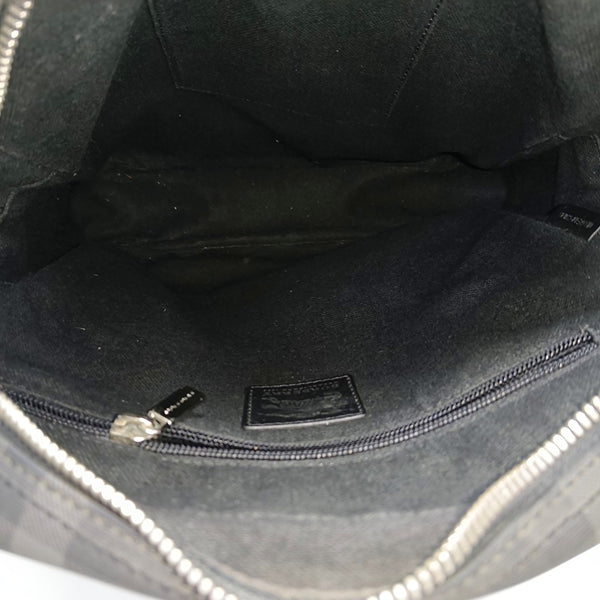 Coated Canvas Shoulder Bag Gray