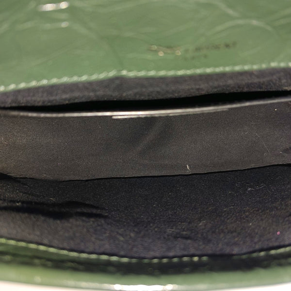 NIKI Small Chevron Calfskin Green