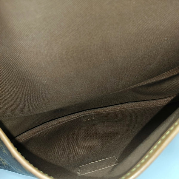 SAUMUR 30 Monogram Coated Canvas Brown