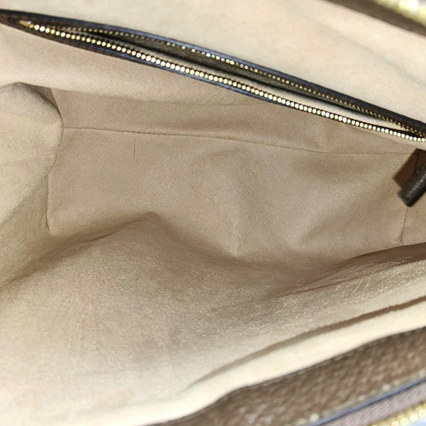 Ophidia Medium Monogram Coated Canvas Beige