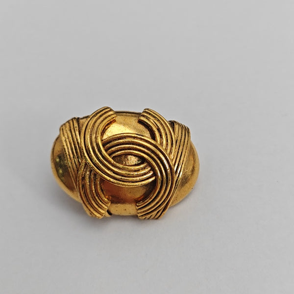 Metal Gold Clip On Earrings