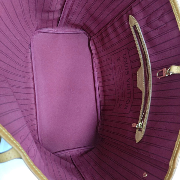 Authenticated pre-owned NEVERFULL MM Monogram Coated Canvas Brown - Tote Bag at Looply