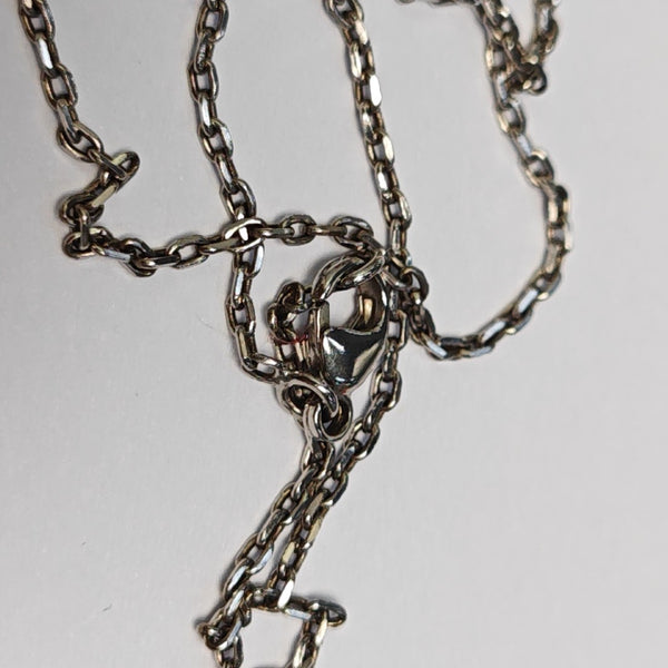 Pop H Metal Silver Necklace