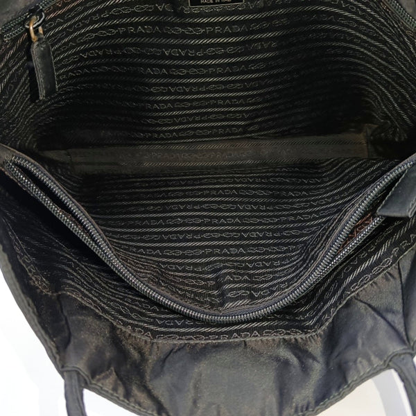 Nylon Shoulder Bag Black