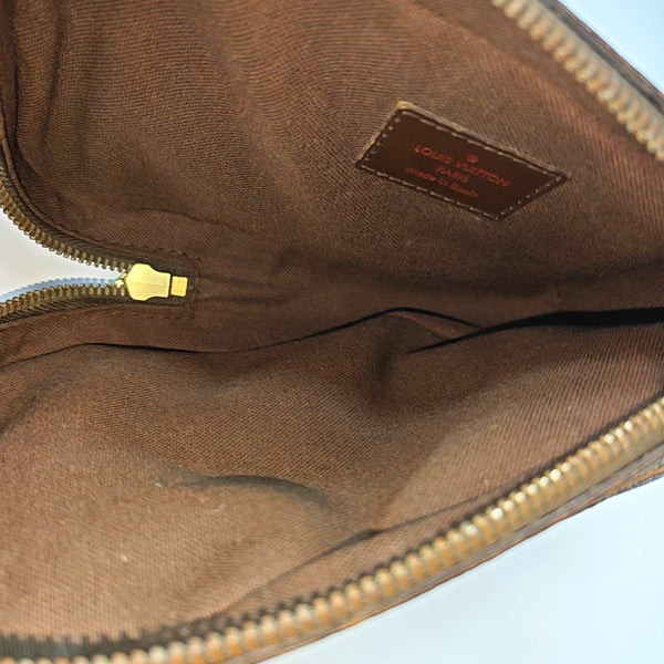 GÉRONIMOS Damier Ebene Coated Canvas Brown