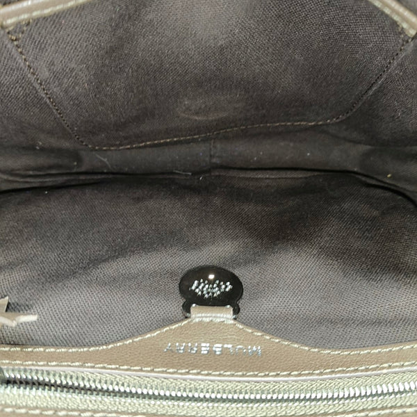 Calfskin Shoulder Bag Brown