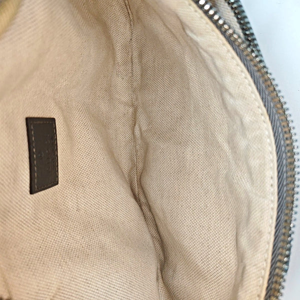 Ophidia Small Monogram Coated Canvas Gray