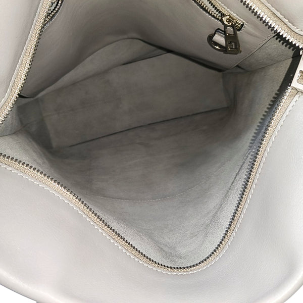Calfskin Top Handle Bag Gray
