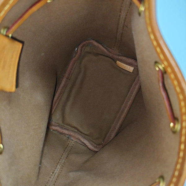 NÉONOÉ Nano Monogram Coated Canvas Brown