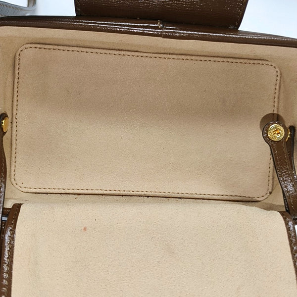 Monogram Coated Canvas Shoulder Bag Black