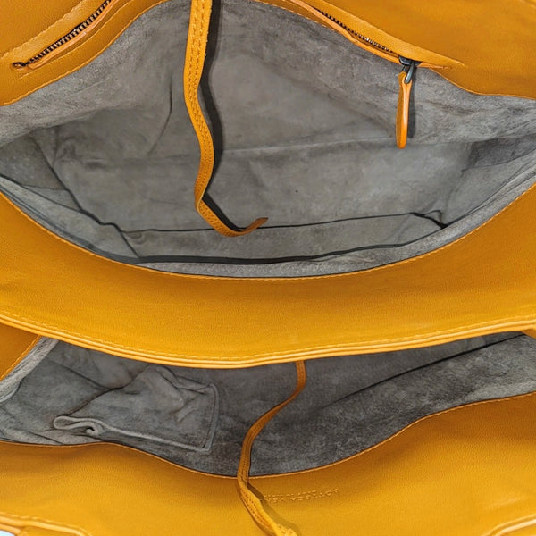 Lambskin Top Handle Bag Orange