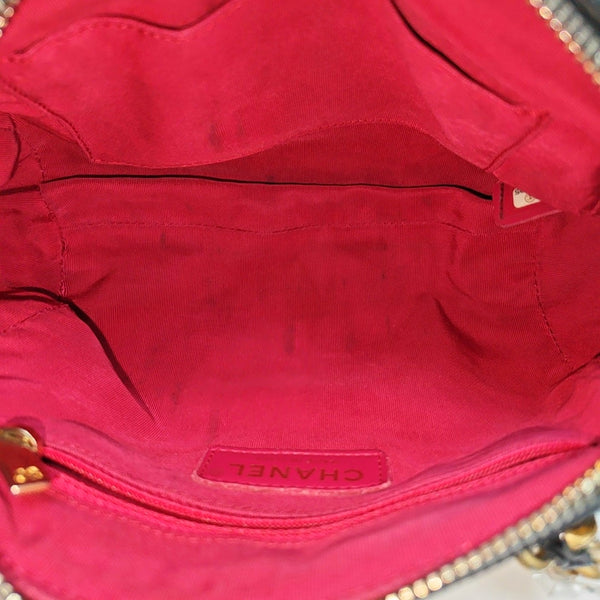 Quilted Calfskin Shoulder Bag Black