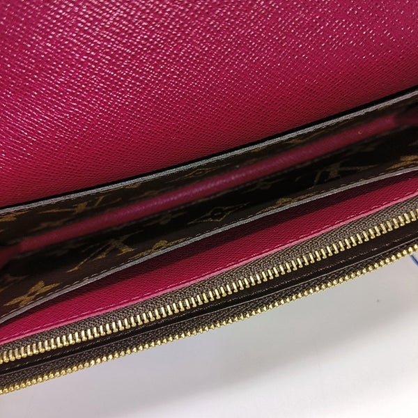 EMILIE Monogram Coated Canvas Brown Wallet