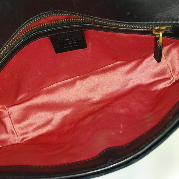 GG Marmont Medium Quilted Velvet Black