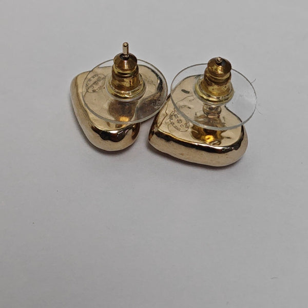 Metal Gold Stud Earrings