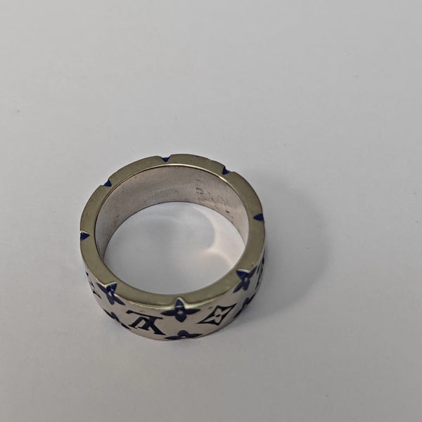 LV MOSAIC Metal Silver Ring EU 62