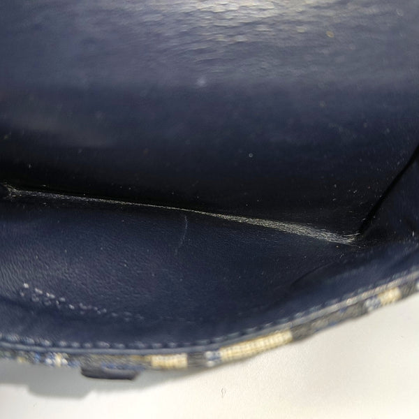 Authenticated pre-owned Saddle Oblique Canvas Blue - Clutch at Looply