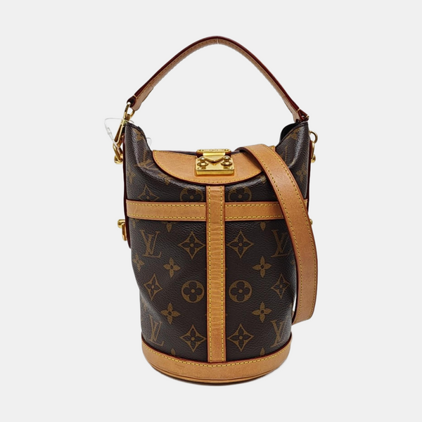 DUFFLE Monogram Coated Canvas Brown