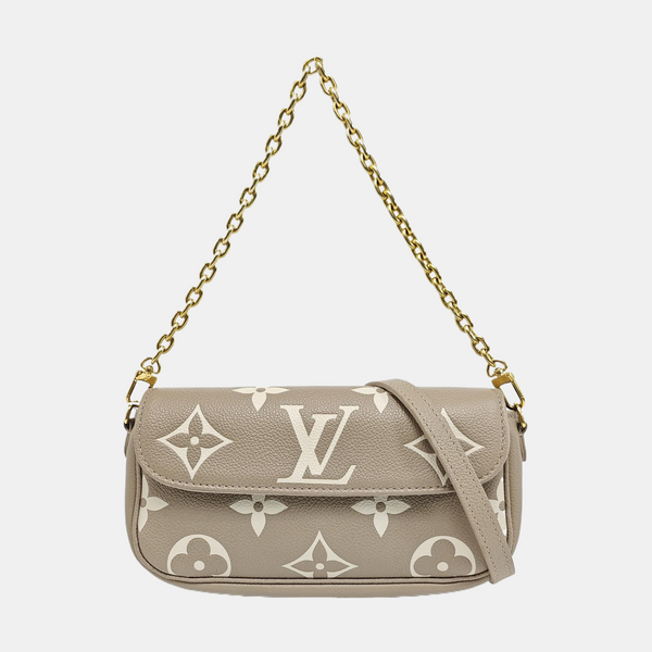 IVY Monogram Calfskin Gray