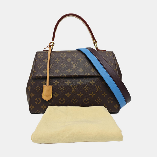 CLUNY MM Monogram Coated Canvas Brown
