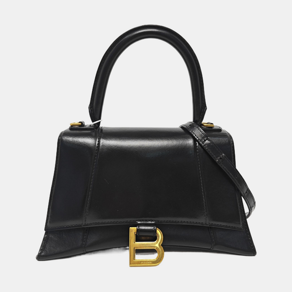 Hourglass S Calfskin Black