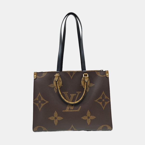 ONTHEGO MM Monogram Coated Canvas Brown