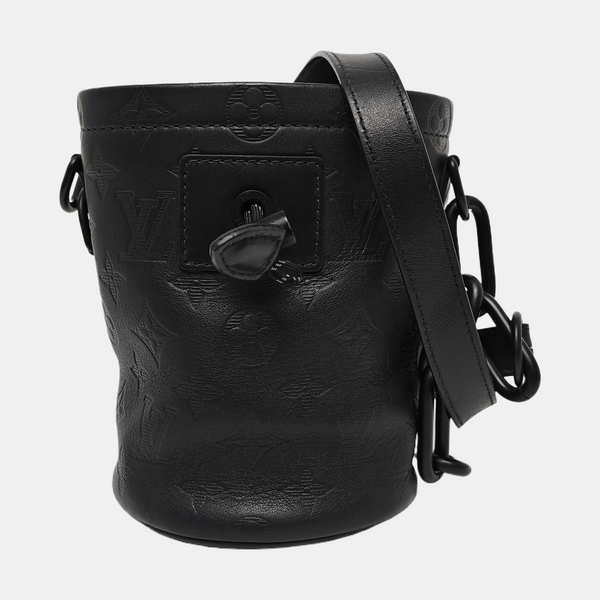 CHALK Monogram Calfskin Black