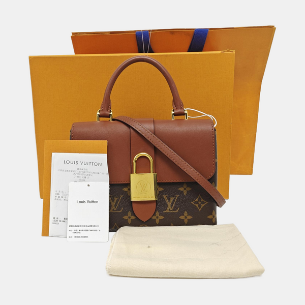 LOCKY BB Monogram Coated Canvas Brown