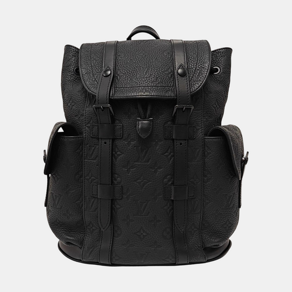 CHRISTOPHER PM Monogram Calfskin Black