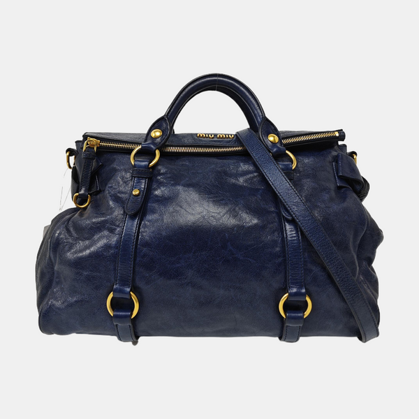 Bow Calfskin Blue