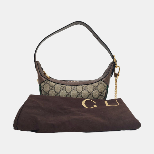 Ophidia Mini Monogram Coated Canvas Beige