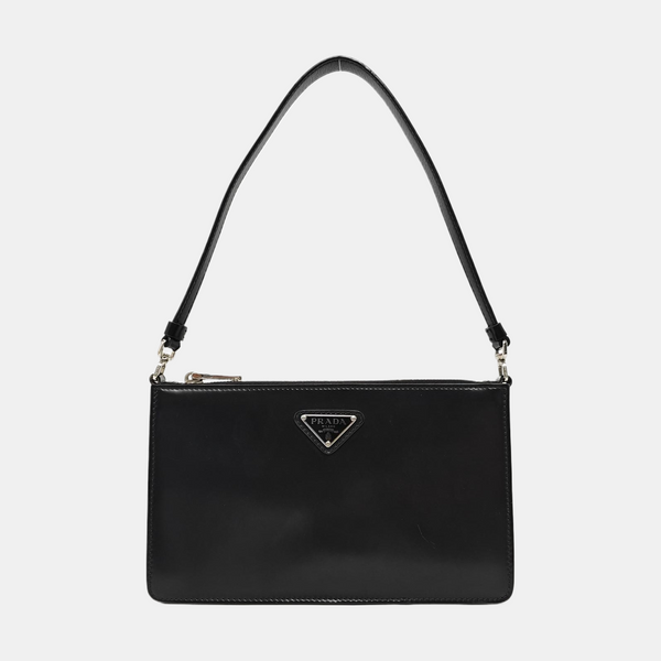 Calfskin Top Handle Bag Mini Black