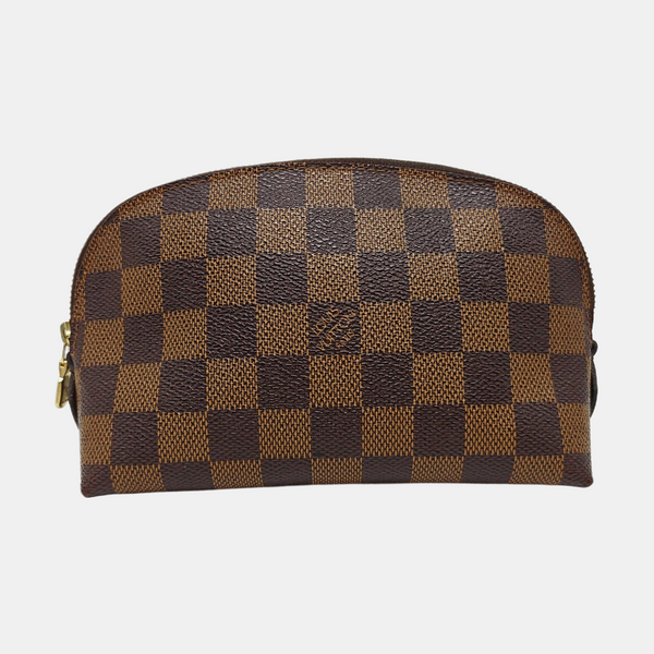 COSMETIC PM Damier Ebene Coated Canvas Brown