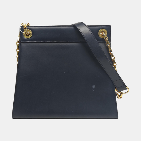 Calfskin Shoulder Bag Blue