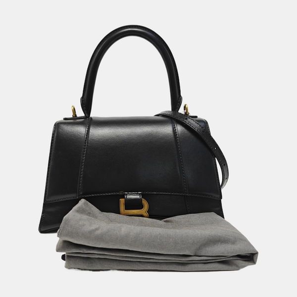 Hourglass S Calfskin Black