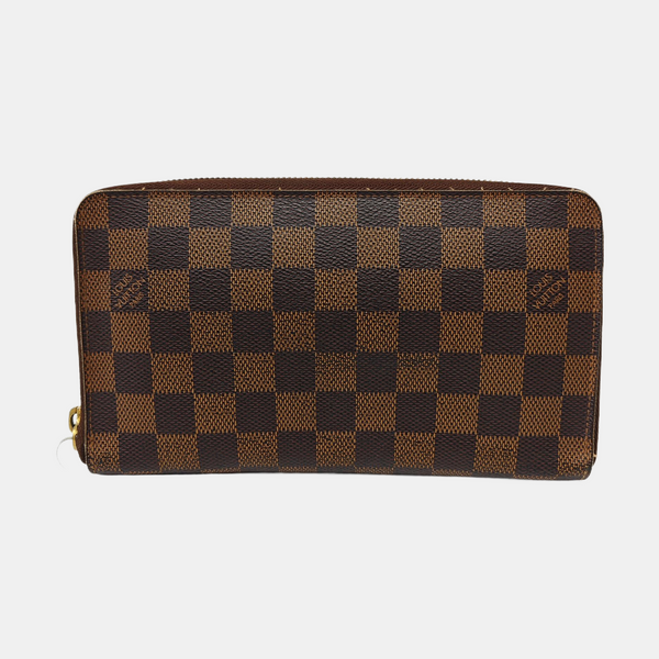 INSOLITE Damier Ebene Coated Canvas Brown Wallet