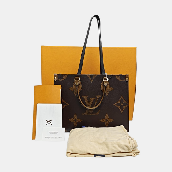 ONTHEGO MM Monogram Coated Canvas Brown