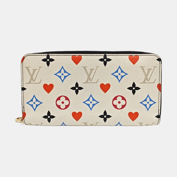 Monogram Coated Canvas Wallet White