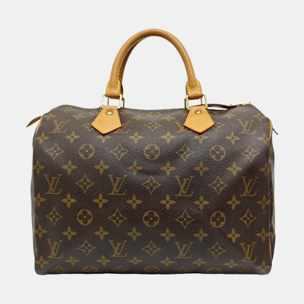 SPEEDY 30 Monogram Coated Canvas Brown