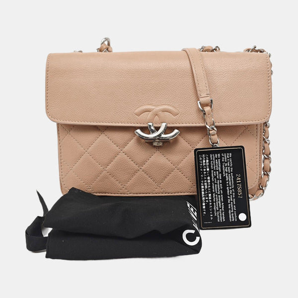 Quilted Grained Calfskin Pink