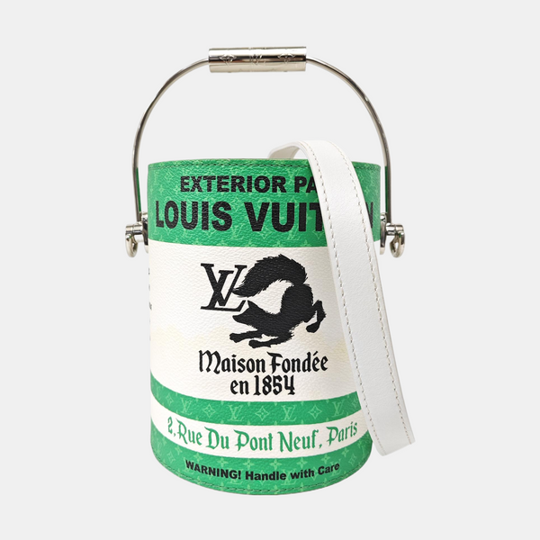 PAINT CAN Monogram Coated Canvas Green